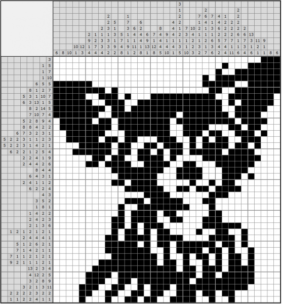 Черно белый японский кроссворд «Чихуахуа».png