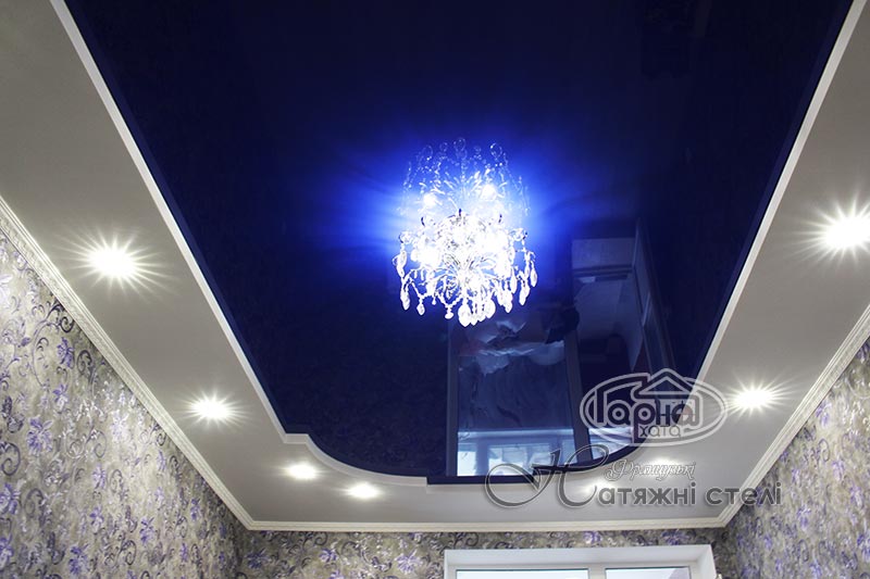 Натяжна стеля з гіпсокартоном